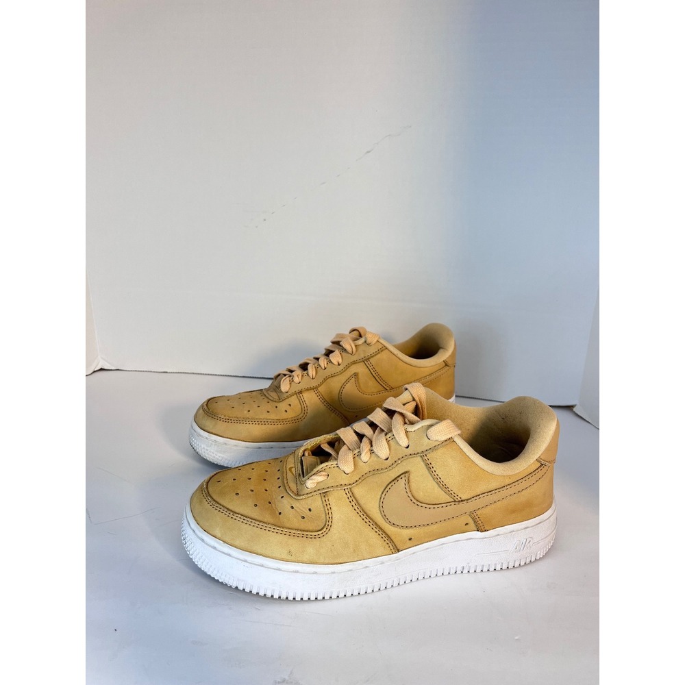 Nike Air Force 1 '07 LV8 Wheat Flax Tan Nubuck Low Sneakers Women's 7 DR9503-201 - Picture 4 of 16